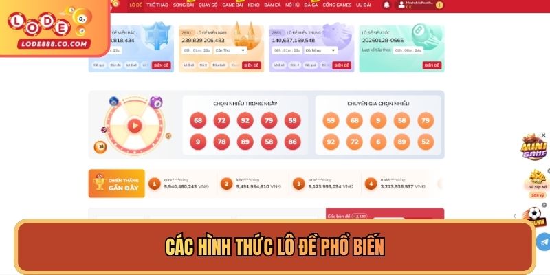 Các hình thức lô đề phổ biến