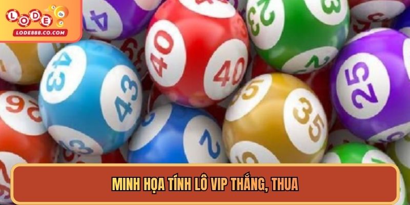 Minh họa tính lô vip thắng, thua